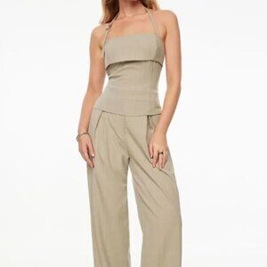 NWT Pinstripe Halter Top